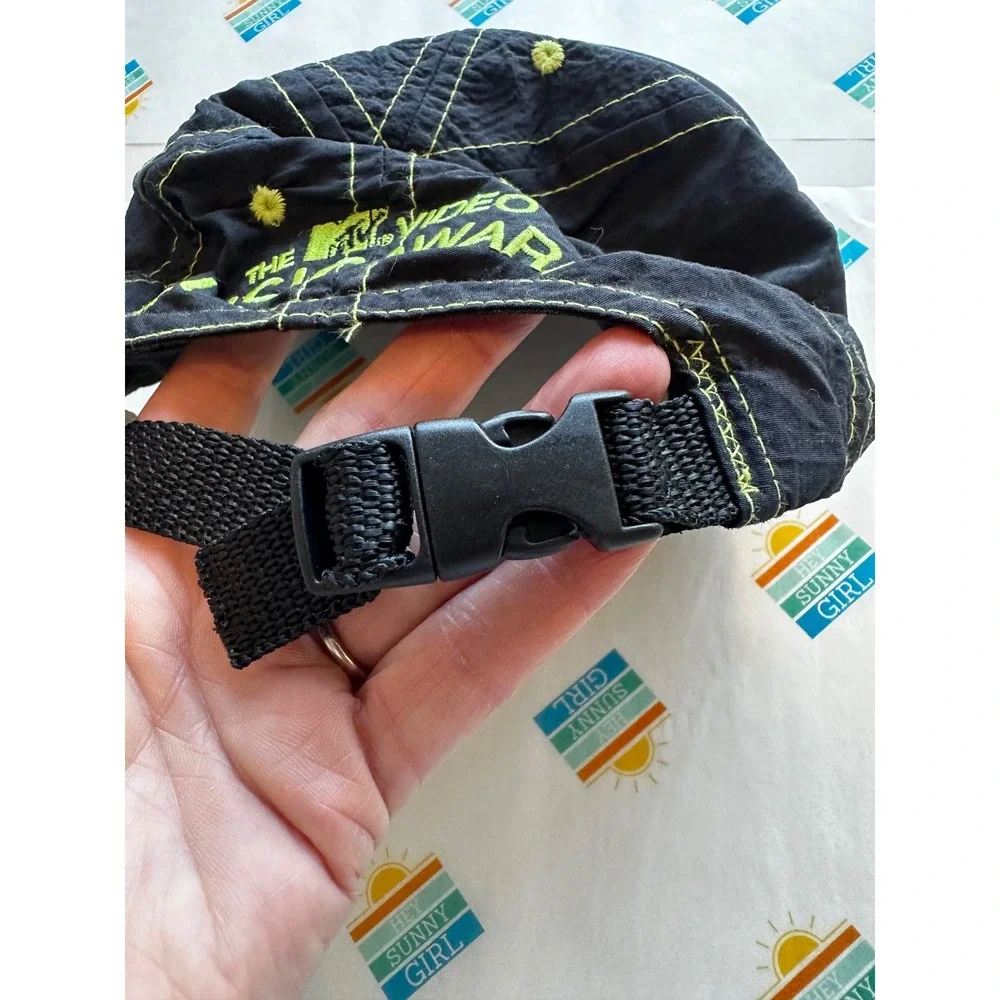 Vintage MTV Video Music Awards Hat Black Cherry Embroidered VMA Adjustable Cap